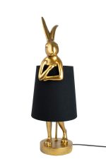 KARE lampa stołowa RABBIT 68 cm  złota / czarna - obrazek 2