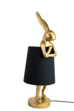 KARE lampa stołowa RABBIT 68 cm  złota / czarna - obrazek 3