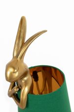 KARE lampa stołowa RABBIT 68 cm  złota / zielona - obrazek 5