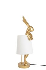 KARE lampa stołowa RABBIT 50 cm złota / biała - obrazek 4