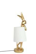 KARE lampa stołowa RABBIT 50 cm złota / biała - obrazek 5