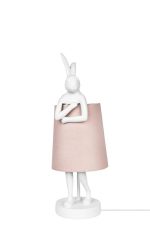 KARE lampa stołowa RABBIT 50 cm  biała / różowa - obrazek 3