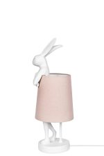 KARE lampa stołowa RABBIT 50 cm  biała / różowa - obrazek 4