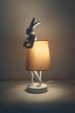 KARE lampa stołowa RABBIT 50 cm  biała / różowa - obrazek 8