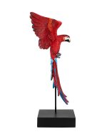 KARE dekoracja PAPUGA ROZŁOŻONE  SKRZYDŁA 52x61 cm czerwona / niebieska - obrazek 2