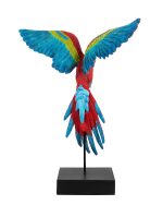 KARE dekoracja PAPUGA ROZŁOŻONE  SKRZYDŁA 52x61 cm czerwona / niebieska - obrazek 3