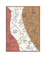 KARE obraz FACCIA ARTE TRI COLORE 90x120 cm