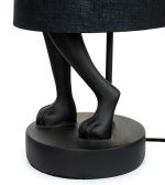 KARE lampa stołowa RABBIT 50 cm czarna / czarna - obrazek 5