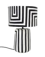 KARE lampa stołowa STRISCE 44 cm          biało-czarna