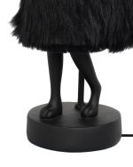 KARE lampa stołowa RABBIT FUR 50 cm       czarna / złota - obrazek 4