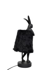 KARE lampa stołowa RABBIT FUR 50 cm       czarna / złota - obrazek 5
