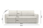 Sofa SENSE SLIM z funkcją spania - II grupa tkanin - obrazek 5