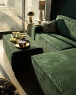 Narożnik PILLOW M prawy z funkcją spania  zielony - obrazek 7