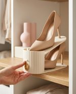 Zestaw 3 wkładek do szafy na buty SHP     EASY beżowy - obrazek 5