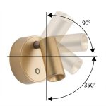 Lampa ścienna SHP PICKET złota - obrazek 5