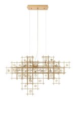 KARE lampa wisząca STONE MOBILE złota 100 x 61 cm - obrazek 2