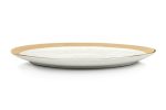 KARE komplet 2 talerzy BELL 38 cm         biało-złoty - obrazek 3