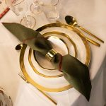 KARE komplet 2 talerzy BELL 38 cm         biało-złoty - obrazek 7