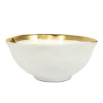 KARE komplet 4 misek BELL 15 cm           biało-złoty - obrazek 3