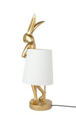 KARE lampa stołowa RABBIT 68 cm  złota / biała - obrazek 5