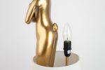 KARE lampa stołowa RABBIT 68 cm  złota / biała - obrazek 6