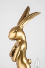 KARE lampa stołowa RABBIT 68 cm  złota / biała - obrazek 7