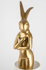KARE lampa stołowa RABBIT 68 cm  złota / biała - obrazek 8
