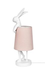 KARE lampa stołowa RABBIT 68 cm biała  / róźowa - obrazek 4