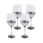 KARE komplet 4 kieliszków do czerwonego   wina NIGHT SKY 400 ml
