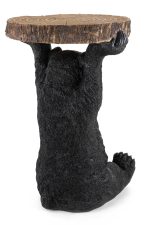 KARE stolik BEAR 53x33 cm drewniany / czarny - obrazek 5