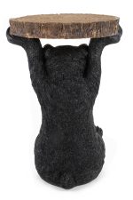KARE stolik BEAR 53x33 cm drewniany / czarny - obrazek 6