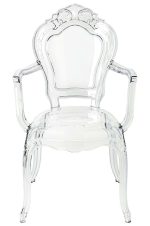 Krzesło KING ARM transparentne - poliwęglan - obrazek 4