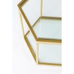 KARE stolik kawowy COMB GOLD 45 złoty - obrazek 2