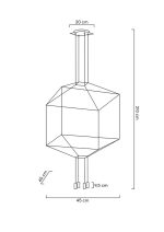 MOOSEE lampa wisząca FLUSSO 4 czarna - obrazek 4