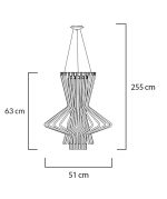 MOOSEE lampa wisząca STRAW szara - obrazek 7