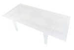 Stół szklany VENDOME OPTI WHITE 200-300   biały / rozkładany - obrazek 5