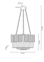MOOSEE lampa wisząca IMPERIAL GOLD 60 - obrazek 6