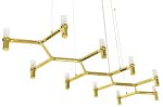 MOOSEE lampa wisząca ATOMIC LONG złota