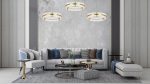 MOOSEE lampa wisząca SATURNUS 47 złota - LED, kryształ, stal szczotkowana - obrazek 7