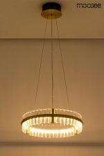 MOOSEE lampa wisząca SATURNUS 47 złota - LED, kryształ, stal szczotkowana - obrazek 5