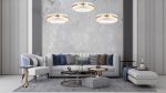 MOOSEE lampa wisząca SATURNUS 47 złota - LED, kryształ, stal szczotkowana - obrazek 6