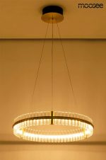 MOOSEE lampa wisząca SATURNUS 70 złota - LED, kryształ, stal szczotkowana - obrazek 6