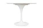 Stół TULIP MARBLE 100 CARRARA biały -     marmur, metal - obrazek 2
