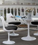 Stół TULIP MARBLE 120 CARRARA biały -     marmur, metal - obrazek 6