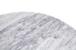 Stół TULIP MARBLE 90 CARRARA biały -      marmur, metal - obrazek 3