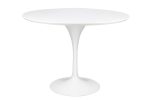 Stół TULIP PREMIUM 100 biały  - MDF, metal