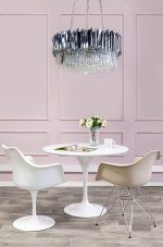 Stół TULIP PREMIUM 100 biały  - MDF, metal - obrazek 5