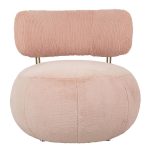 Fotel LOW TEDDY PINK różowy - stal - obrazek 5