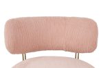 Fotel LOW TEDDY PINK różowy - stal - obrazek 7