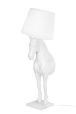 MOOSEE lampa podłogowa KOŃ HORSE STAND    S biała - włókno szklane - obrazek 5